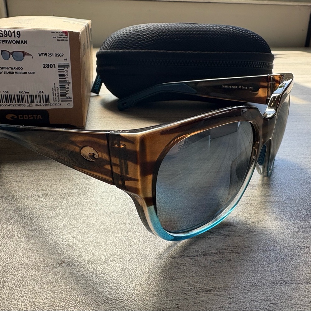 Costa Waterwoman Dual-Tone Sunglasses with Case BRAND NEW
